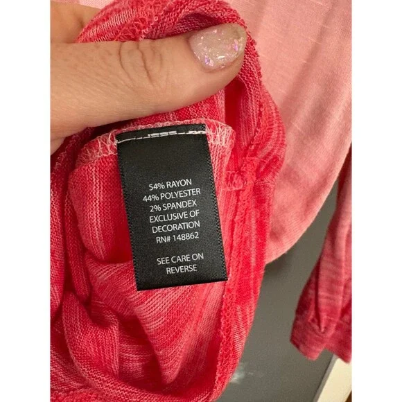 Torrid size 2 pink tie dye ombré hoodie sweatshirt - Picture 3 of 5